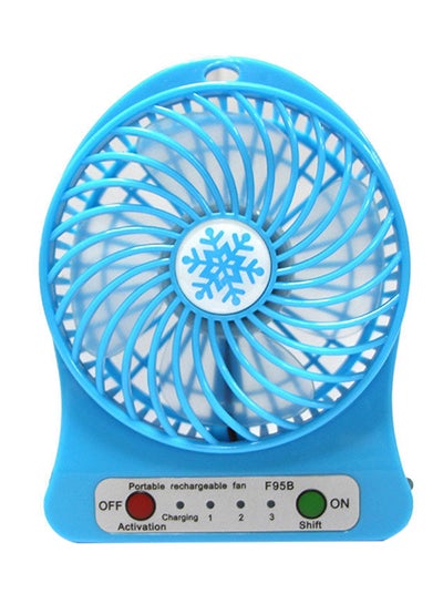 Buy Mini Desk Electric Air Cooler With LED Light Y8477 Blue in UAE