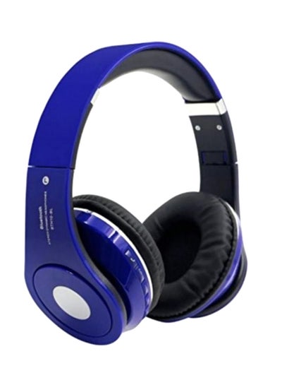 Buy Bluetooth Over-Ear Headphones With Mic Blue in Saudi Arabia