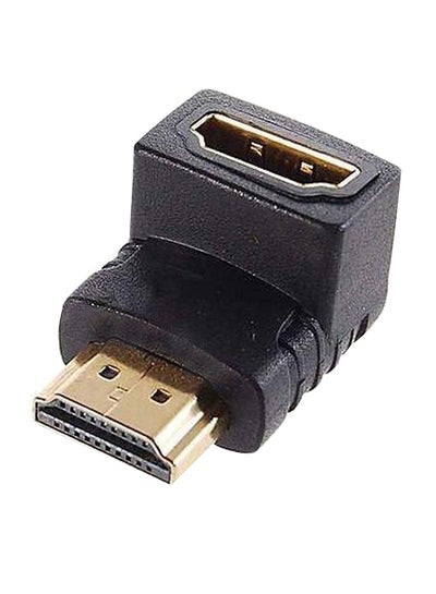 Buy 90-Degree Female To Male HDMI Cable Adapter Black in Egypt