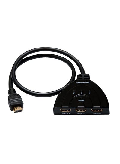 Buy 3-Port 4K HDMI Switch Splitter Black in Saudi Arabia