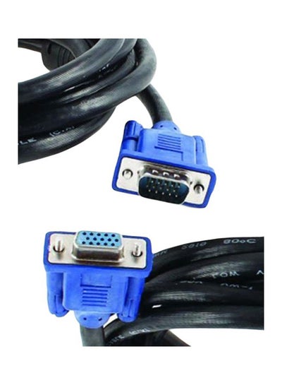 Buy VGA Female To VGA Male Cable Blue/Black in Egypt