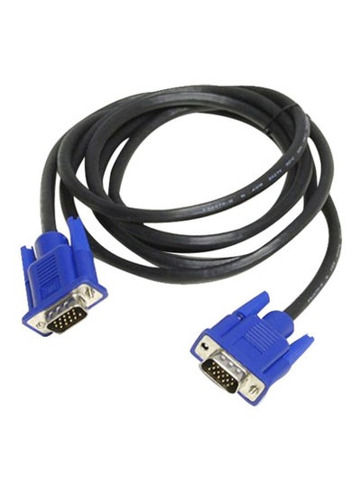 Buy VGA Male To Male Extension Cable Black/Blue in Saudi Arabia
