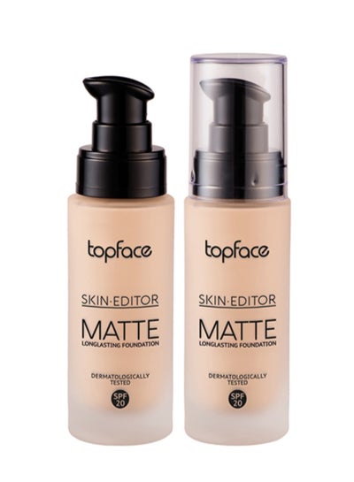 Buy Skin Editor Matte Long lasting Foundation 01 Cream in UAE