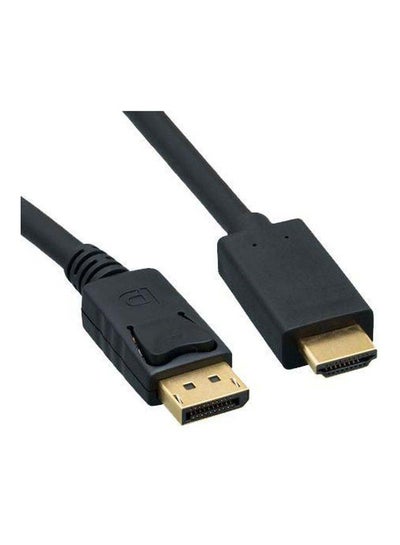 Buy Displayport Male To HDMI Male Cable Black in Saudi Arabia