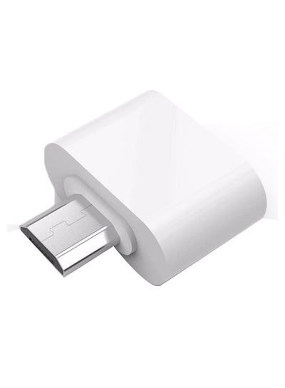 Buy Micro USB To USB Adapter White in Saudi Arabia