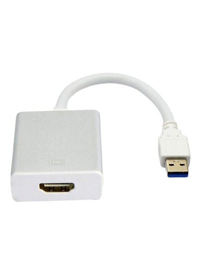 Buy USB 3.0 To HDMI Adapter White in Saudi Arabia