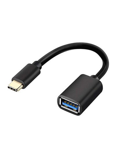 Buy USB 3.0 A To Type-C Adapter Cable Black in UAE
