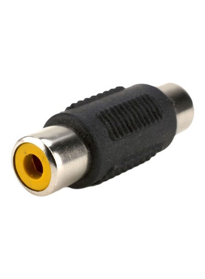 Buy RCA Female To RCA Female Audio Adapter Black/Silver/Yellow in Egypt