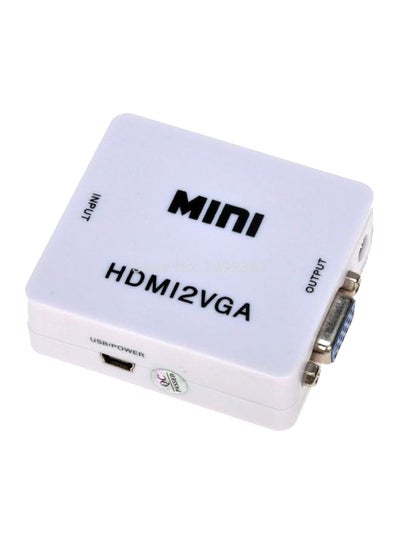 Buy HDMI To VGA Converter Adapter White in Egypt