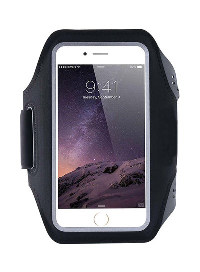 Buy Sports Running Adjustable Armband Case Cover Black in UAE