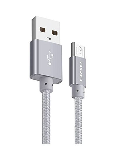 Buy Micro USB Data Sync Charging Cable Grey in Saudi Arabia