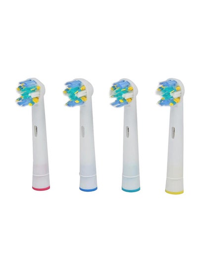 Buy 4-Piece Replacement Toothbrush Heads for Braun Oral B Hygiene Floss (EB-25A) Multicolour in Saudi Arabia