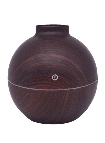 Buy Wood Grain Aromatherapy Air Humidifier White/Brown in UAE