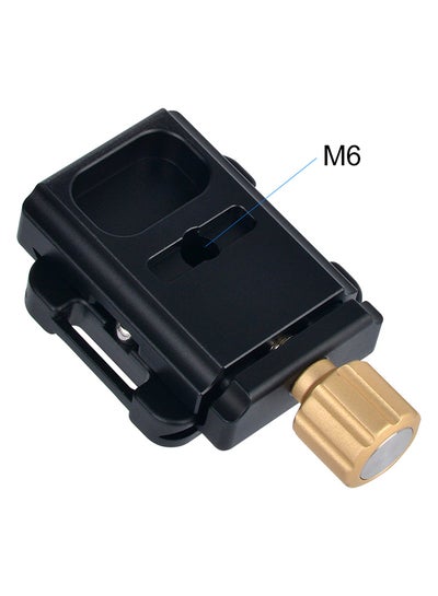 اشتري Quick Release Plate Clamp With Adapter For Tripod Gold في السعودية