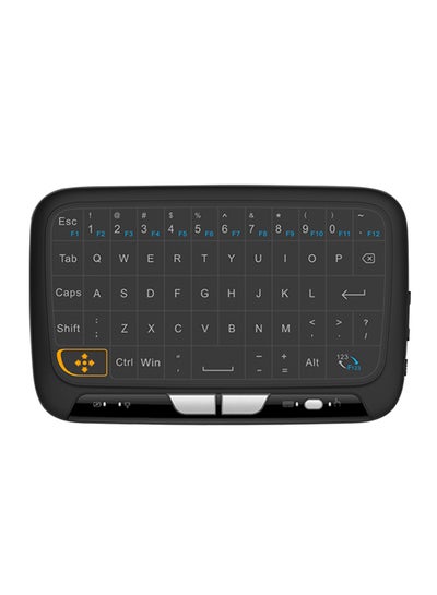 Buy Wireless RC-Keyboard Full Touchpad Remote Control For Smart TV Black in UAE