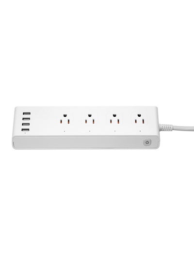 Buy Smart WiFi Power Strip Extension Board With 4 USB Board White 0.59kg in UAE