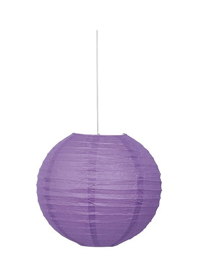 Buy Round Paper Lantern Purple 10inch in UAE