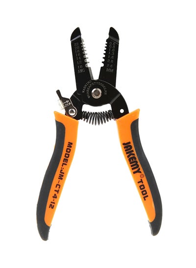 Buy Multifunctional Cable Wire Stripper Plier Orange/Black 17.5x6x1.2centimeter in UAE