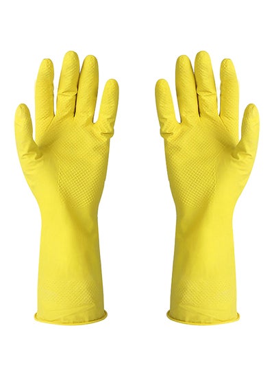 Buy Rubber Gloves Yellow Extra Large in Saudi Arabia