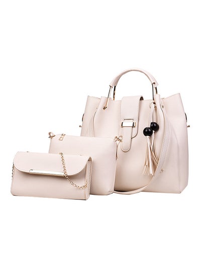 Buy 3-Piece Composite Bag Set Beige in UAE