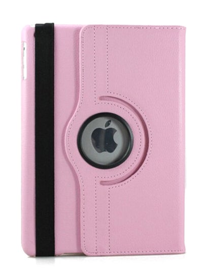 Buy 360 Degree Rotation PU Leather Case For Apple iPad Mini 4 Pink in UAE