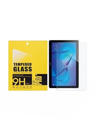 Buy Tempered Glass Screen Protector For Huawei MediaPad T3 Clear in UAE