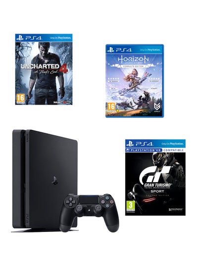 Playstation 4 500gb Console With Controller And 3 Games Uncharted 4 Horizon Zero Dawn Complete Edition Gran Turismo And Ps Plus 90 Days Subscription Price In Uae Noon Uae Kanbkam