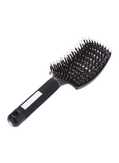 Buy Professional Anti-static Curved Brush Black 25.5x7.5cm in UAE