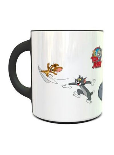 Buy Tom And Jerry Design 1001 Magic Coffee Mug White/Grey/Red in UAE