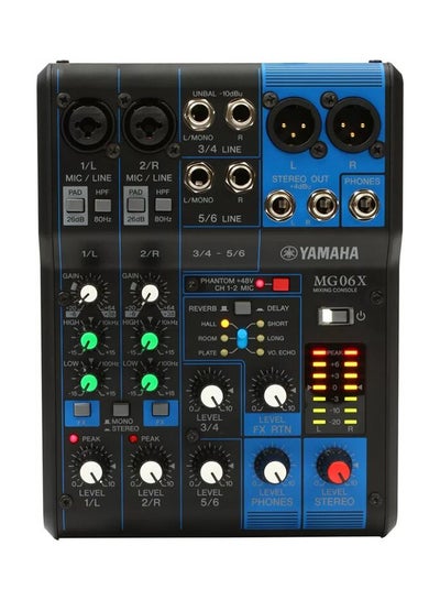 Buy 6-Input Digital Mixing Console MG06X Black in Saudi Arabia