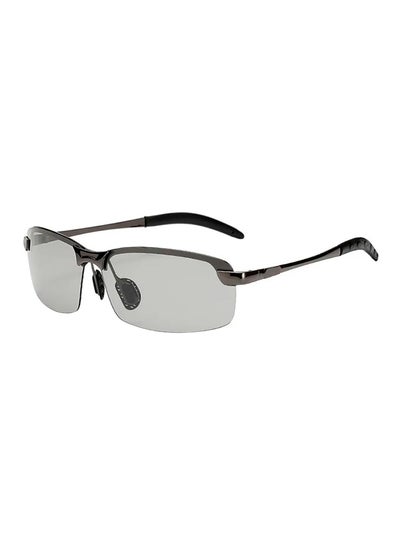 Buy Men's Semi Rimless Rectangular Eyeglasses in UAE