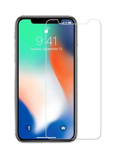 Buy Tempered Glass Screen Protector For iPhone XS/X Clear in Saudi Arabia