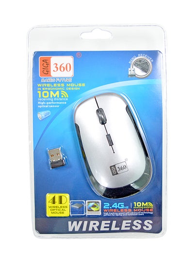 Buy X442 Wireless Optical Mouse Silver/Black in UAE