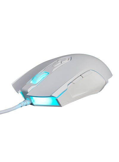 Buy Wired Professional E-sport Gaming Mouse White/Blue in Saudi Arabia