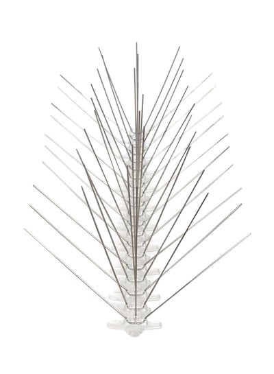 Buy 12-Piece Thorns Showpiece For Birds And Pigeons Clear/Silver 50x12x10centimeter in UAE