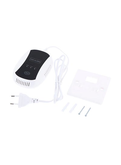 Buy CE High Sensitive Combustible Gas Leakage Alarm Detector Black/White in UAE