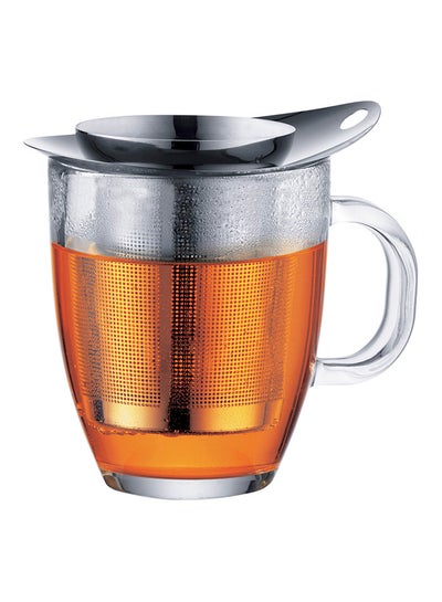 Buy Yo Yo Glass Tea Mug Clear 350ml in UAE