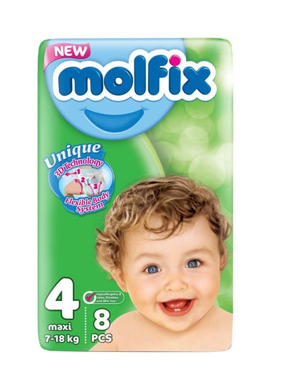 Buy 8 Piece -Maxi Comfortfix Diapers Small Pack Size 4 (7-18 Kgs) in Egypt
