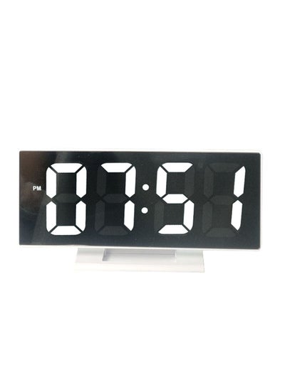 Buy Digital Mirror Surface Alarm Clock Black in Saudi Arabia