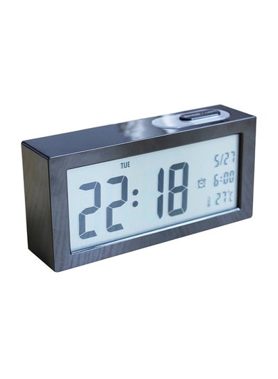 Buy Portable Digital Alarm Clock Black/Grey in UAE