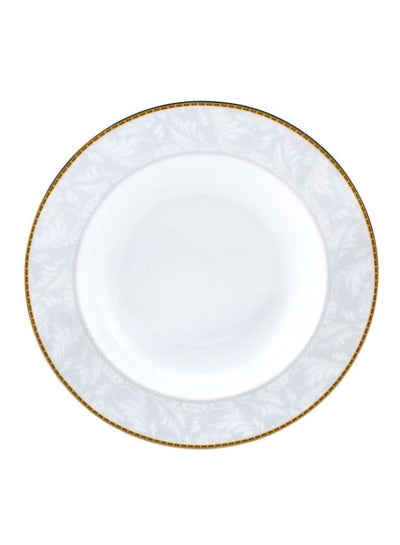 اشتري Porcelain Plate 23 cm أبيض/ذهبي 23 سنتيمتر في الامارات