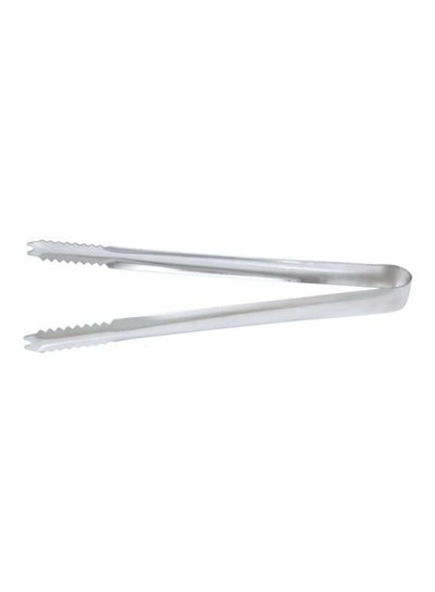 Buy Barbeque Food Tong Silver 30cm in UAE