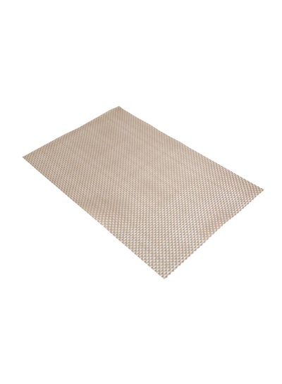 Buy Polyester Vinyl Woven Placemat Gold 45x30cm in UAE