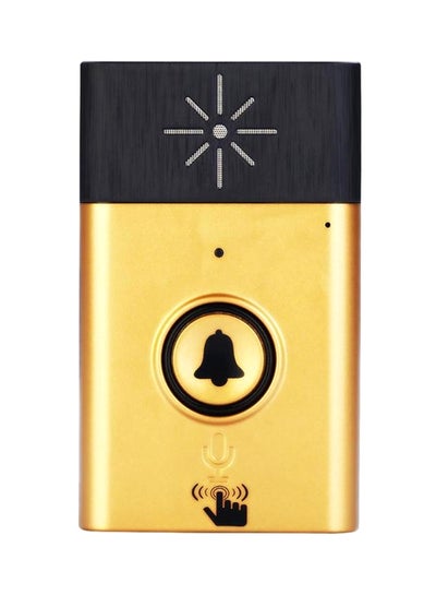 Buy 2-Way  Wireless Voice Intercom Doorbell Gold 16.2x11.8x4.8cm in UAE