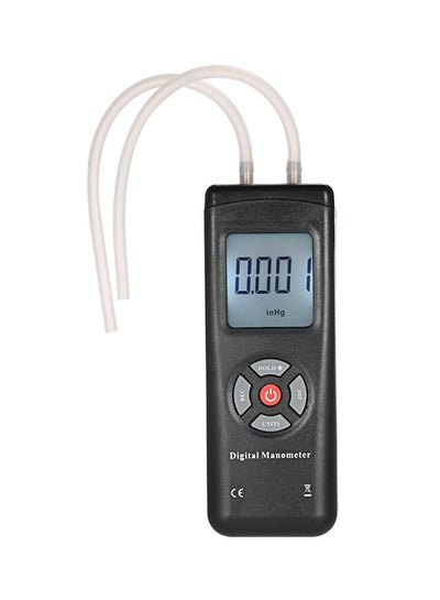 Buy Digital Dual-Port Manometer Black 15.6 x 5.3 x 3.2cm in UAE