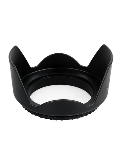 Buy Tulip Flower Lens Protective Hood Mount Black in UAE