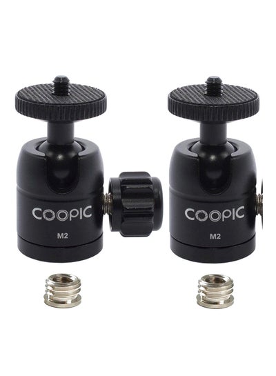 Buy Adjustable Mini Ball Head Tripod Mount Head Black in UAE