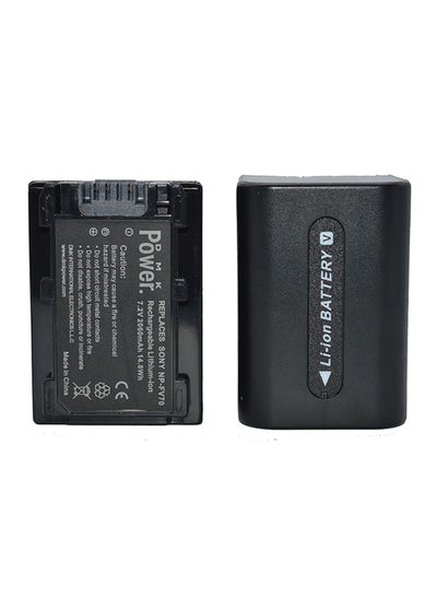Buy 2Pcs Np-Fv70 Batteries For Sony Hdr-Cx150 Hdr-Cx150V Dcrsx44R Dcrsx44L Black in UAE
