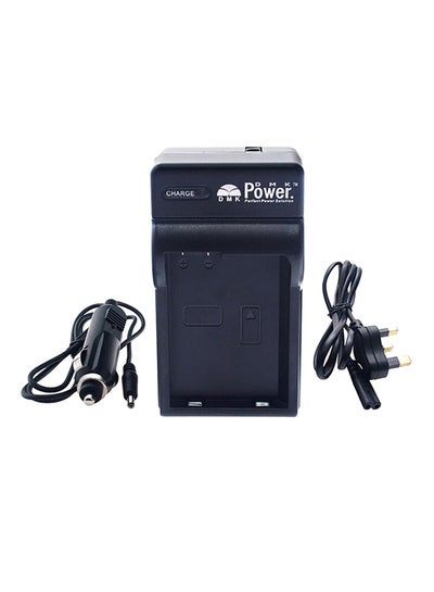 اشتري Battery Charger With UK Plug For Canon EOS 60D/7D/5D2/5DII/5D Mark II/LC-E6Eh Camera Black في السعودية