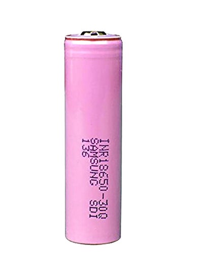 Buy 3000.0 mAh 2Pcs Inr18650-30Q 3000Mah Unprotected Button Top 18650 Battery Pink in Saudi Arabia